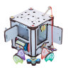 Бизиборд IWOODPLAY Бизи-куб со светом Зверята 17х17х18